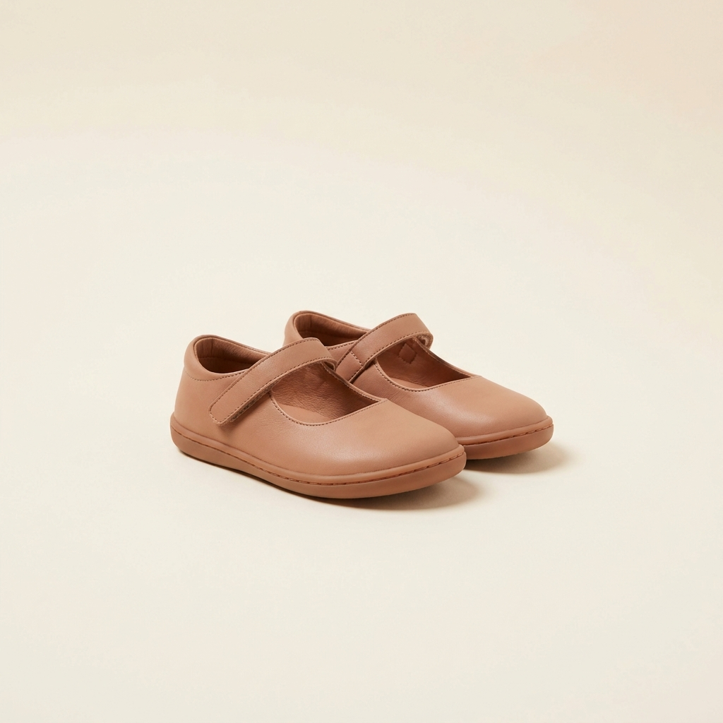 Littlestride Mary Jane shoes in soft clay leather
